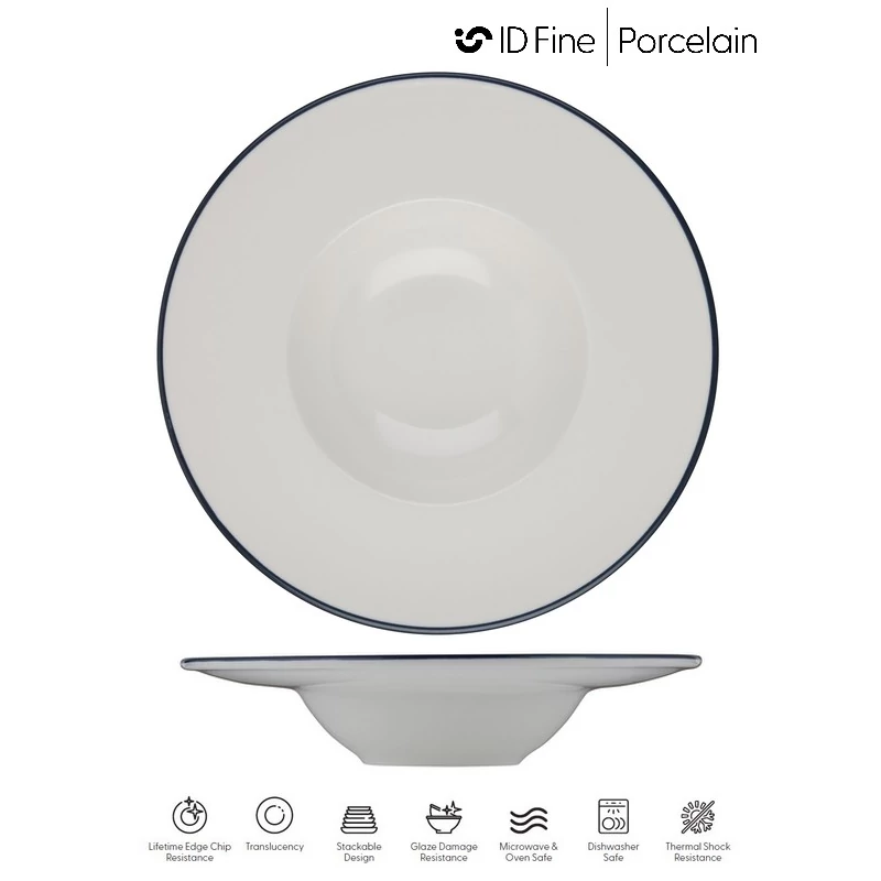 ID Fine MODEST NAVY kalap mélytányér, 29 cm