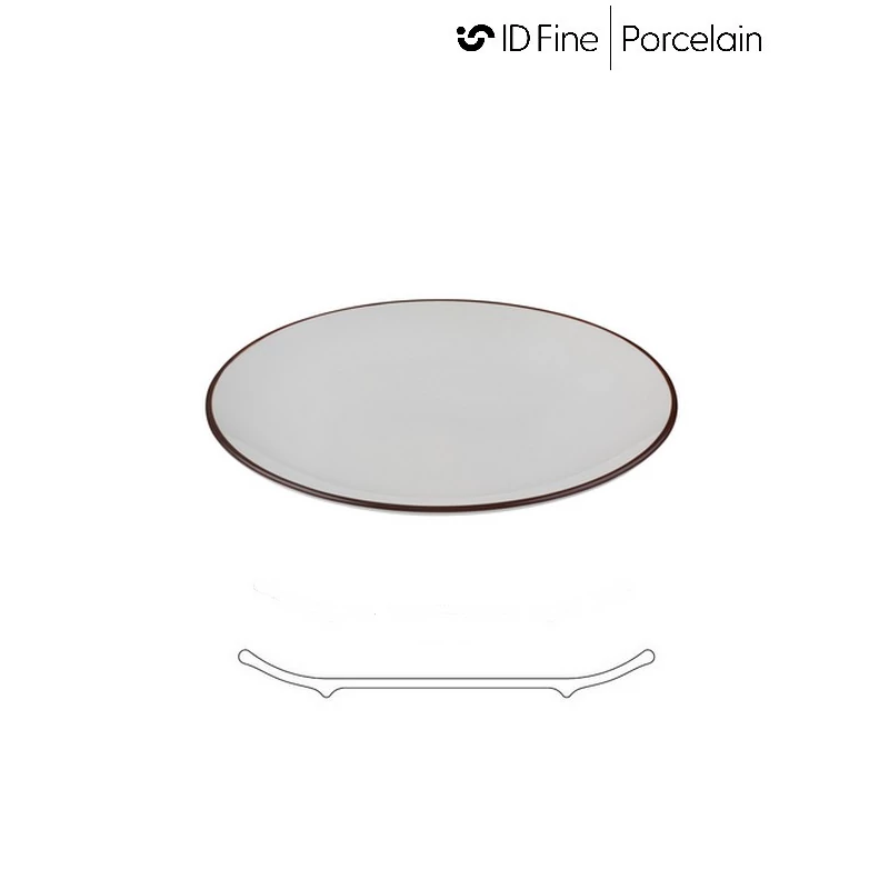 ID Fine MODEST BROWN perem nélküli lapostányér