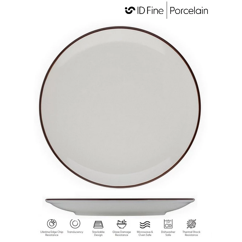 ID Fine MODEST BROWN perem nélküli lapostányér, 30 cm