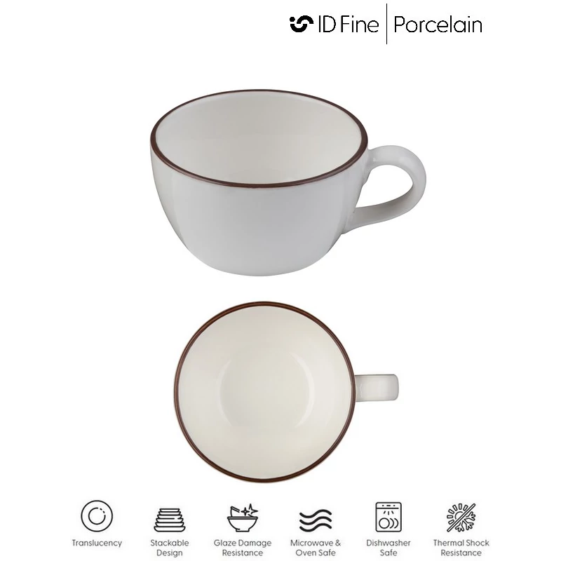 ID Fine MODEST BROWN cappuccino csésze, 270 ml