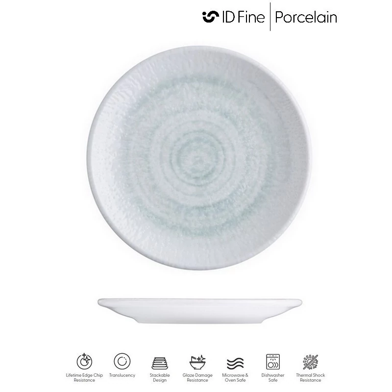 ID Fine GLACIER perem nélküli lapostányér, 23 cm