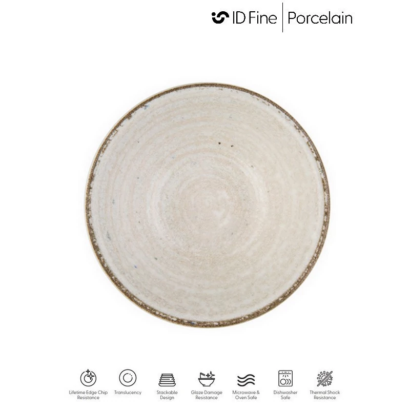 ID Fine  MOCHA  perem nélküli lapostányér, 23 cm