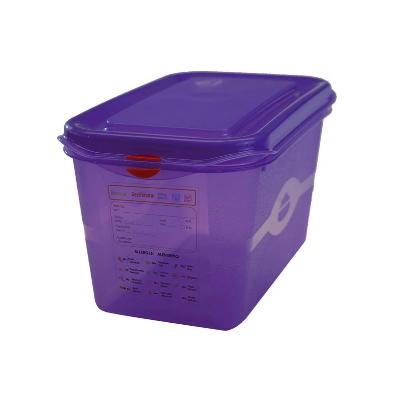 1/3 150 allergén ételtároló légm+fedő, 6 l