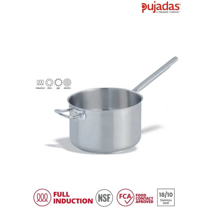PUJADAS Inox Pro magas  gyorsforraló  fedő nélkül