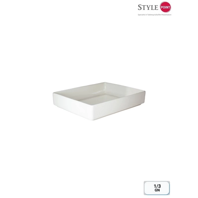 StylePoint büfé tál fehér,  GN 1/3 32.1 x 17.3 x 6.5 cm