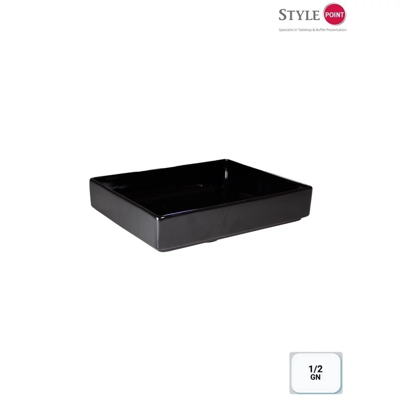 StylePoint büfé tál fekete GN 1/2 32.1 x 26.2 x 6.5 cm