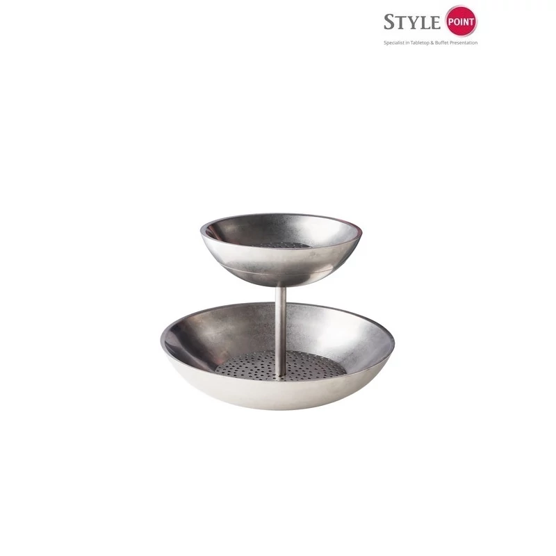 StylePoint rozsdamentes acél étazser Ø40/Ø27 x 33cm