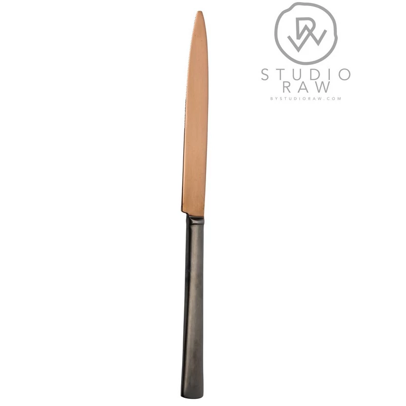 Studio Raw evőkés matt choco/antracit, 24,1 cm