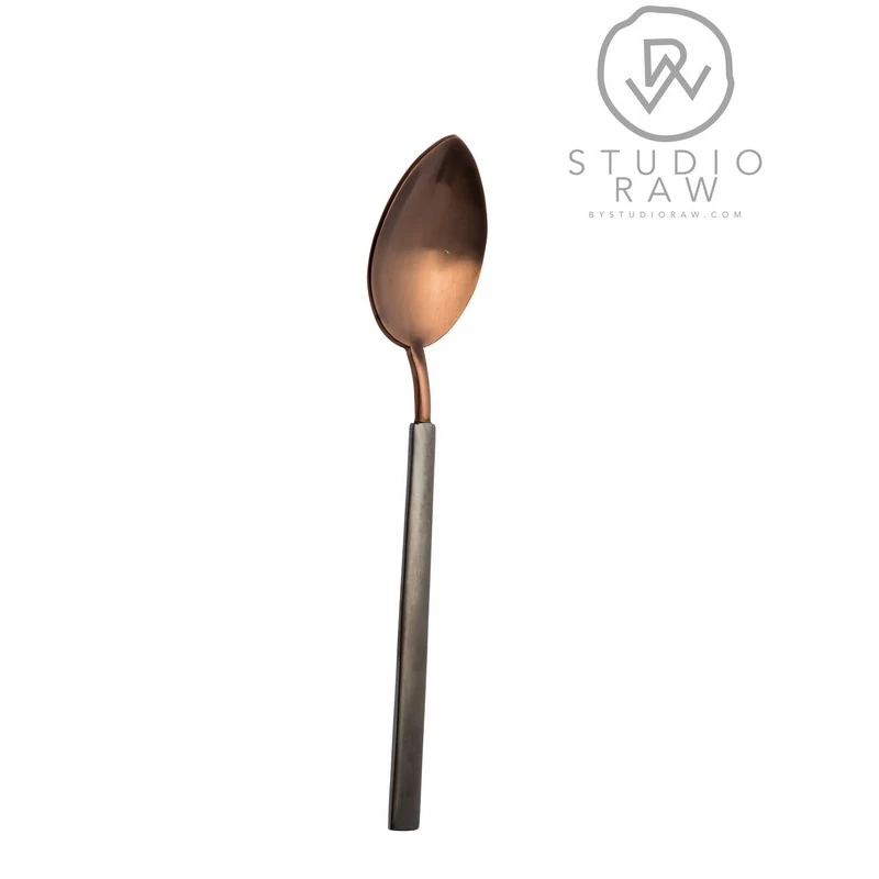 Studio Raw evőkanál matt choco/antracit, 20,4 cm