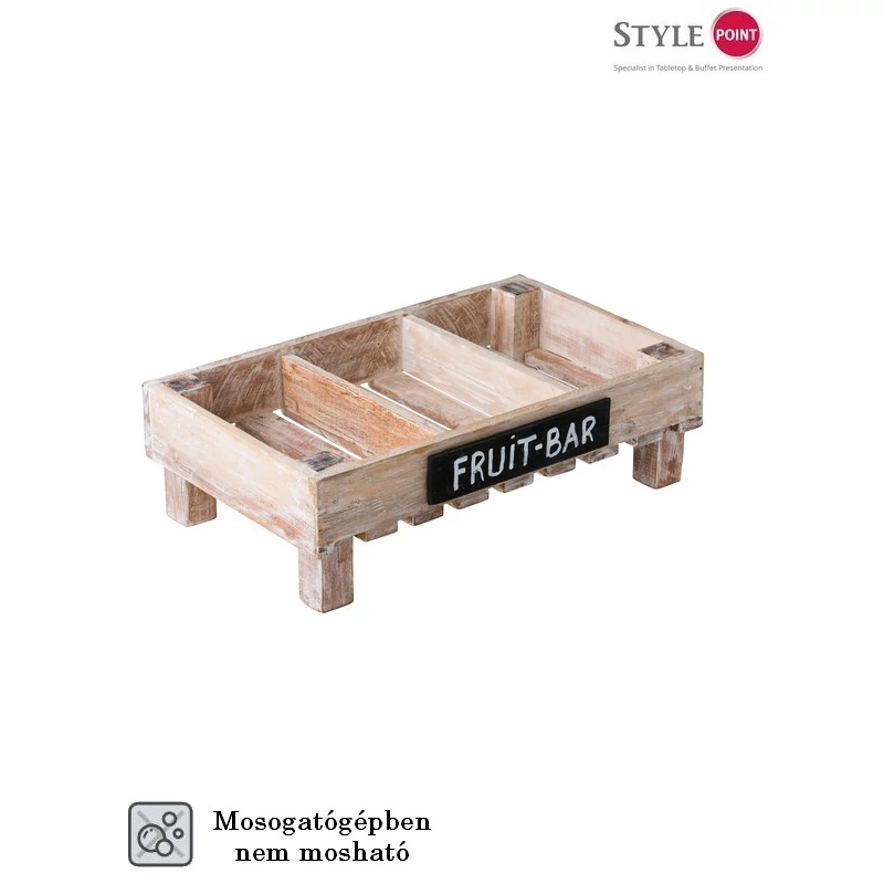 StylePoint mangófa rekesz palatáblával 50x30x15cm