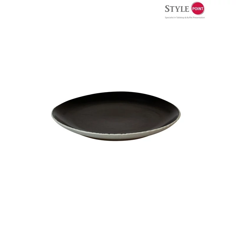 StylePoint Natura lapostányér fekete, 29,5 cm