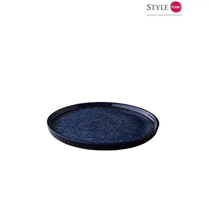 StylePoint Stone Blue tányér magasított peremmel, 26,5 cm