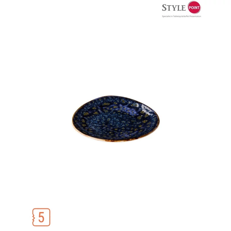 StylePoint Jersey háromszög lapostányér kék