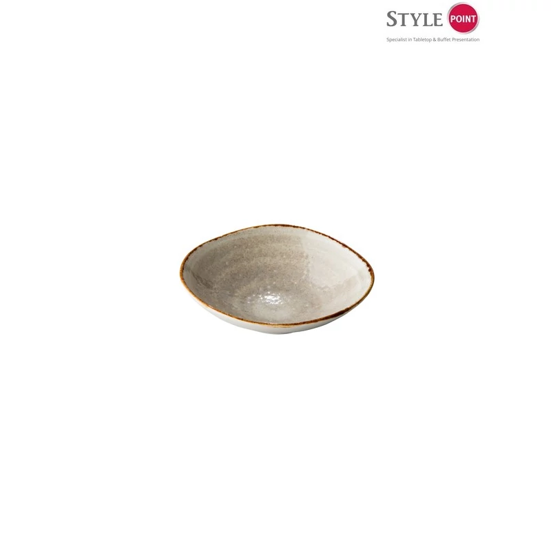 StylePoint Jersey háromszög tál szürke, 16 cm