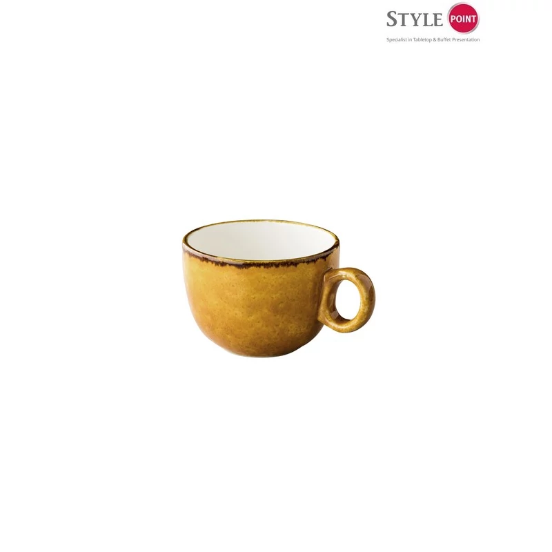 StylePoint Jersey sorolható tejeskávés-csésze sárga, 350 ml