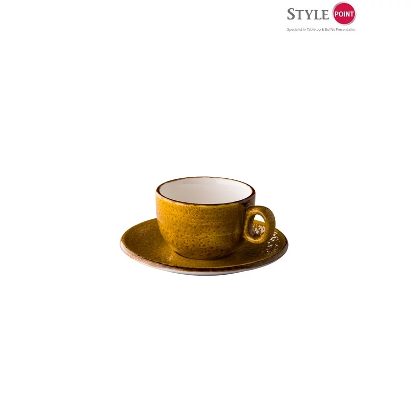 StylePoint Jersey sorolható cappuccinos csésze sárga