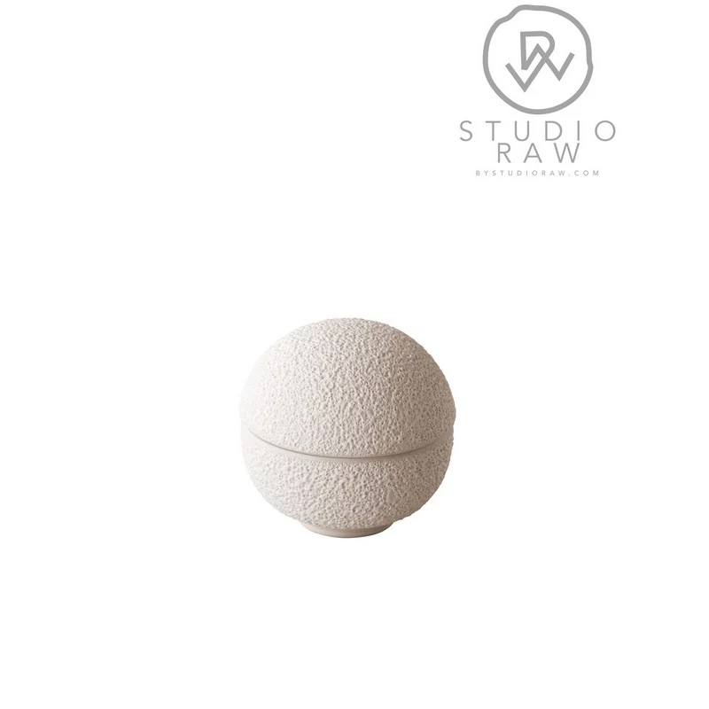 Studio Raw vulkanikus fehér gömb-tál, 12 cm
