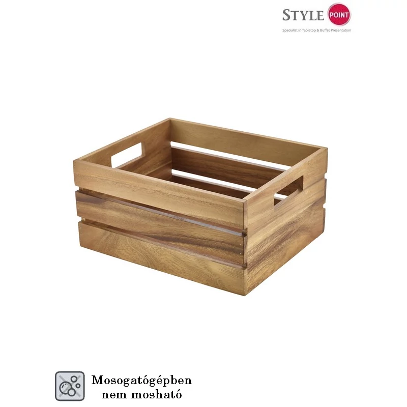 StylePoint akácfa doboz GN ½ 32.5x26.5x15.3 cm