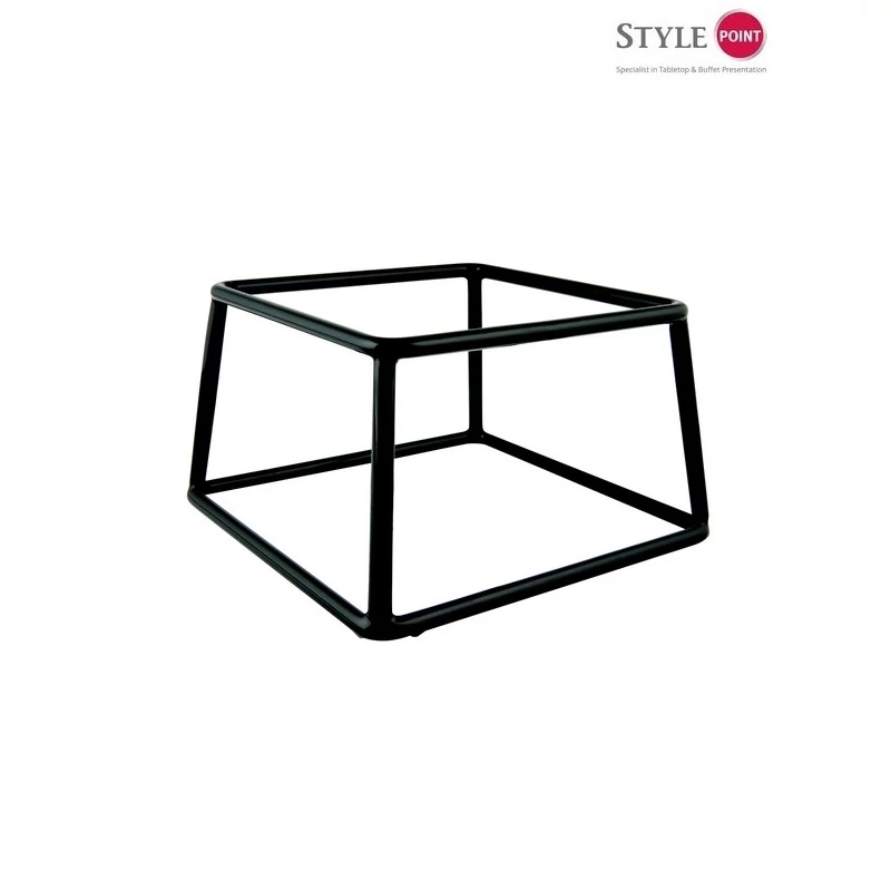 StylePoint szögletes csúszásgátlós büfé kiemelő fekete 10 cm