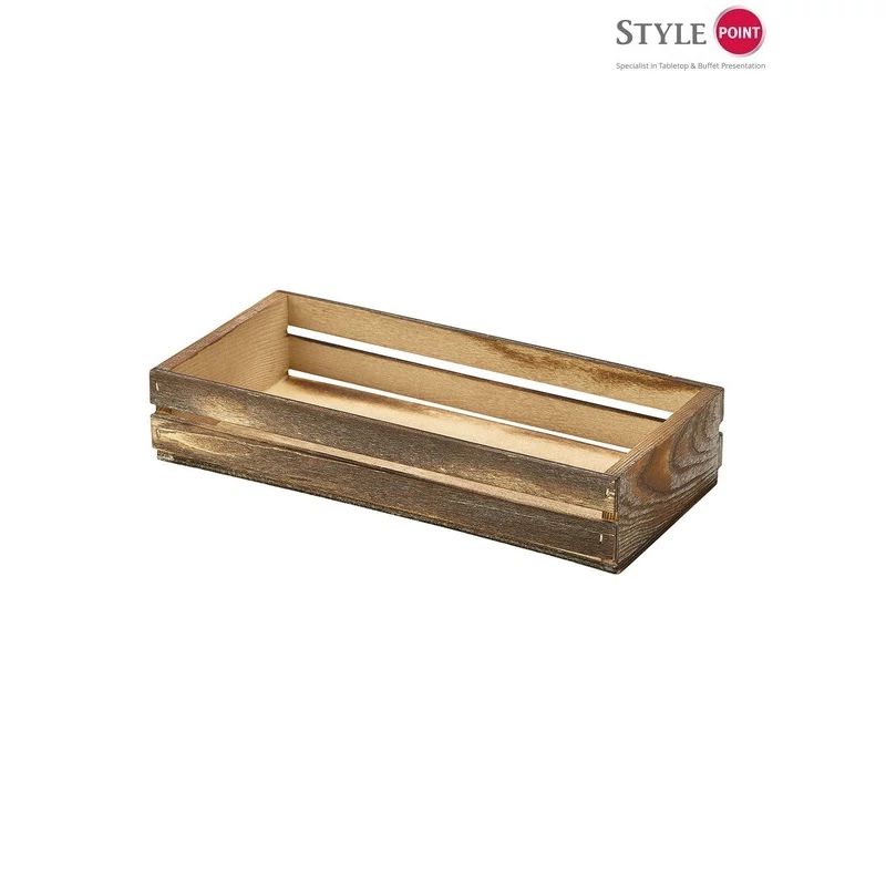 StylePoint sötét rusztikus fa asztali patika/caddy  25 x 12 x 7 cm