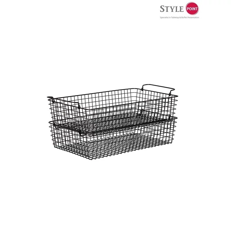 StylePoint drót display kosár fekete GN1/1