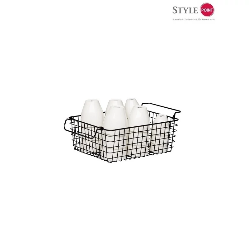 StylePoint drót display kosár fekete GN1/2