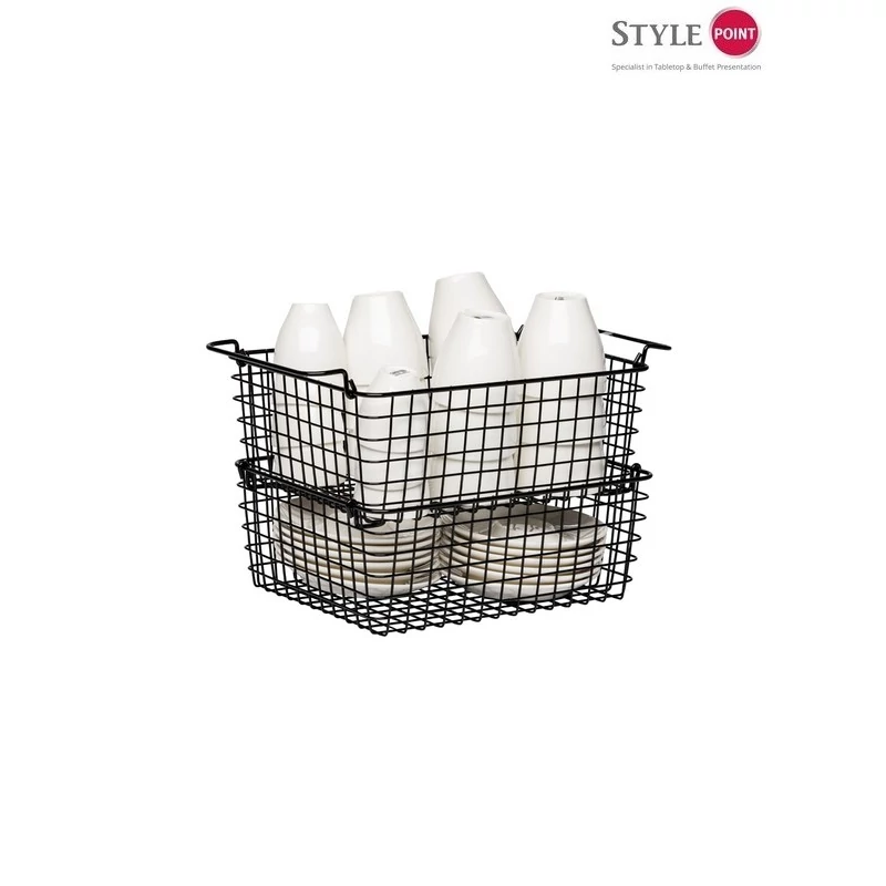StylePoint drót display kosár fekete GN1/2