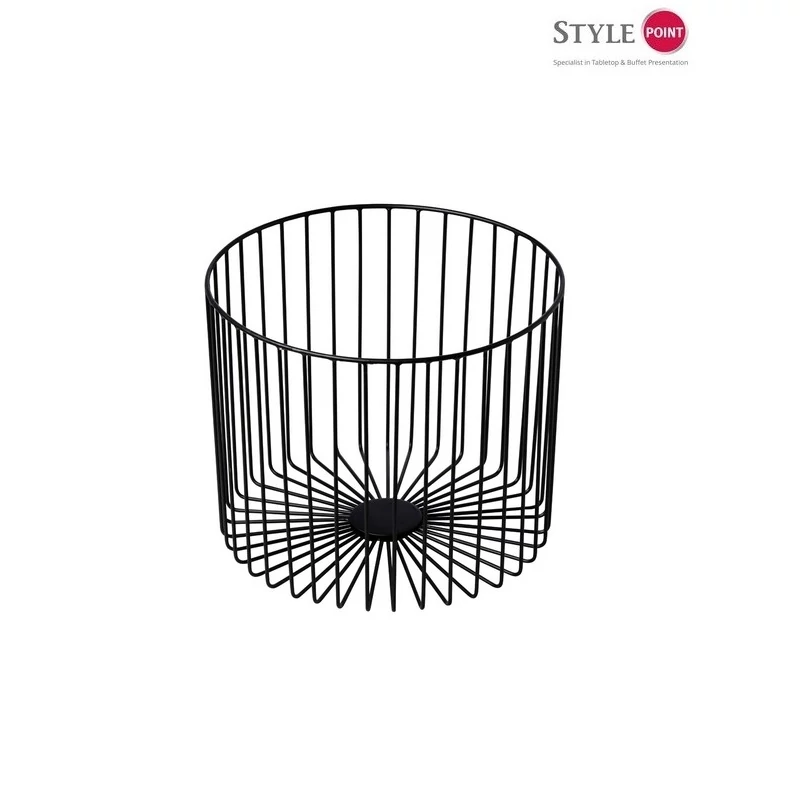 StylePoint büfékosár fekete 28x28x28 cm