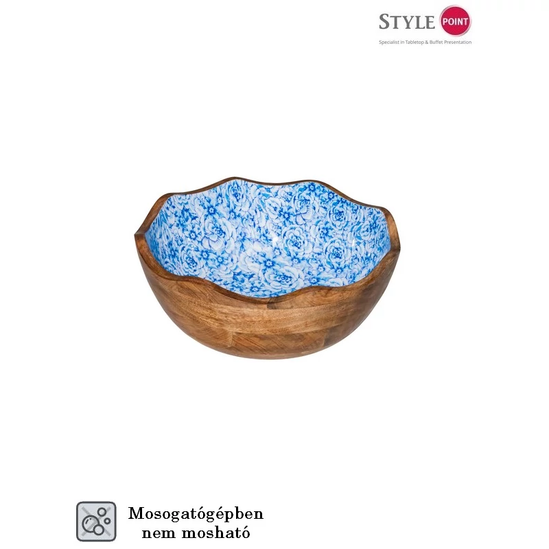StylePoint fatál kék virág Ø30x11 cm