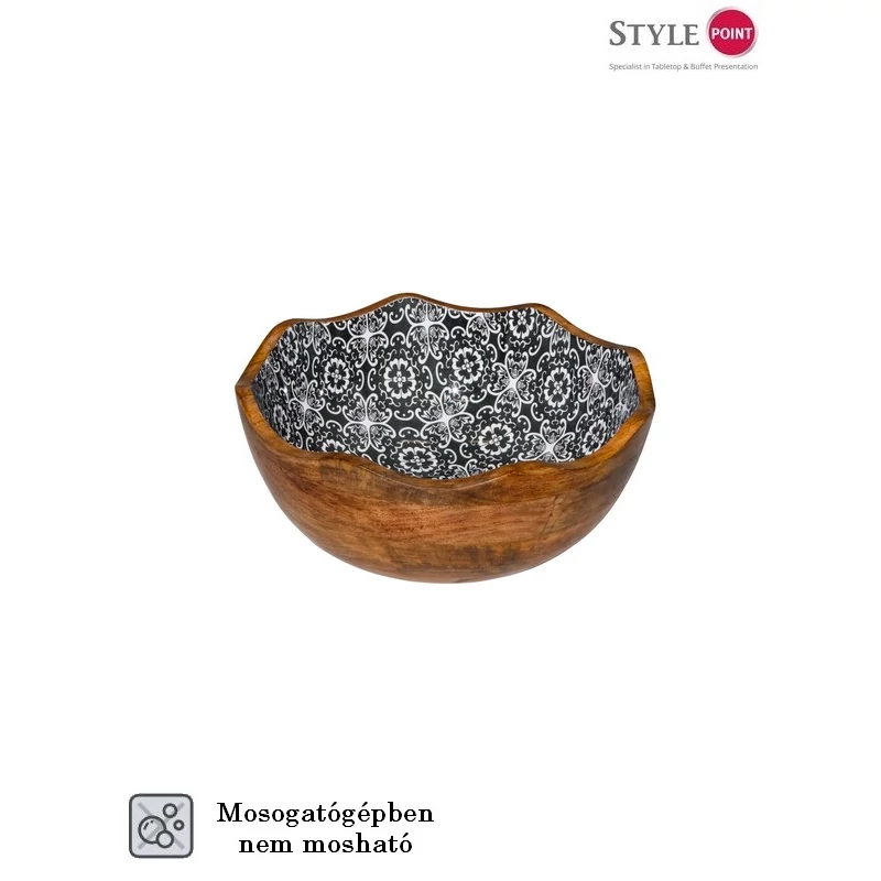 StylePoint fatál fekete virág Ø30x11 cm