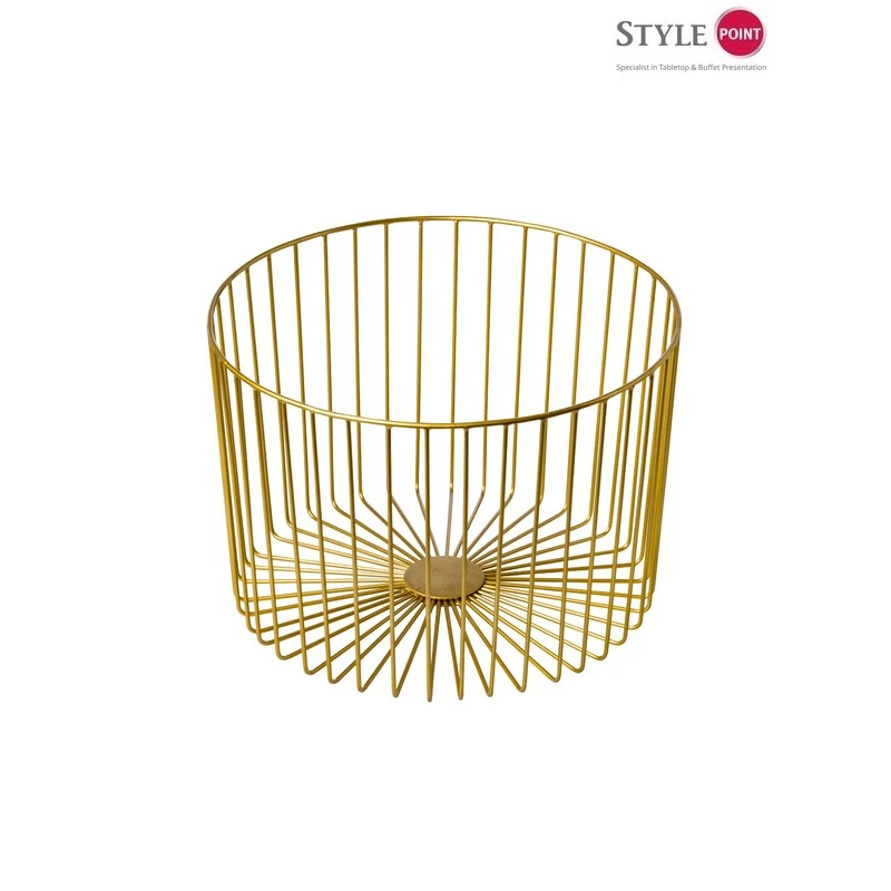 StylePoint StylePoint büfékosár aranyszínű 33x23x33 cm