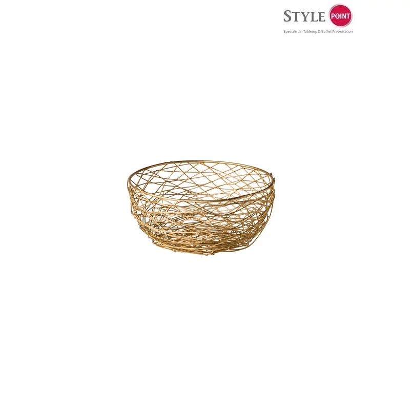 StylePoint drótkosár arany 26.5 cm