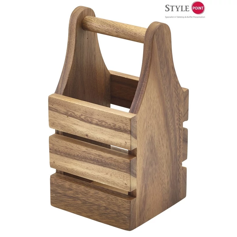 StylePoint akácfa evőeszköztartó 10 x 10 x 20 cm